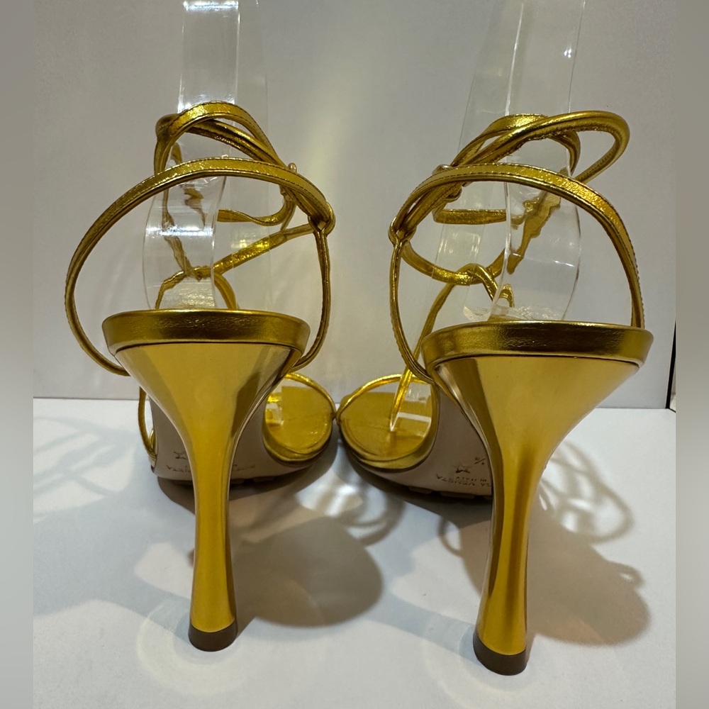 Bottega Veneta Women's Metallic Sandals Sz 38.5 Great Condition - Picture 5 of 7
